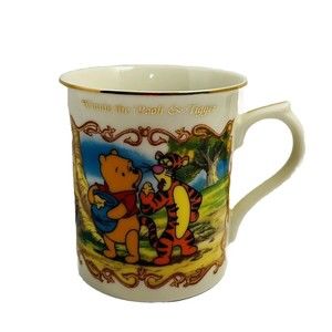 Lenox-Winnie the Pooh And Tigger-Coffee/Tea Cup Disney-1999-Animated Series-Used